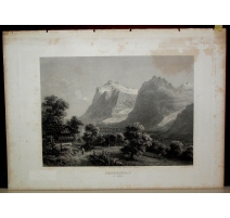 Gravure "Grindelwald" de HUBER