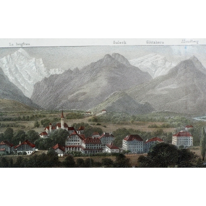 Gravure \"Interlaken et Untersée\"