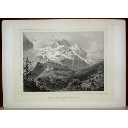 Engraving "Die Wengern-Scheideck" by Moinat SA – Antiques and decorative items – Engravings, lithographs