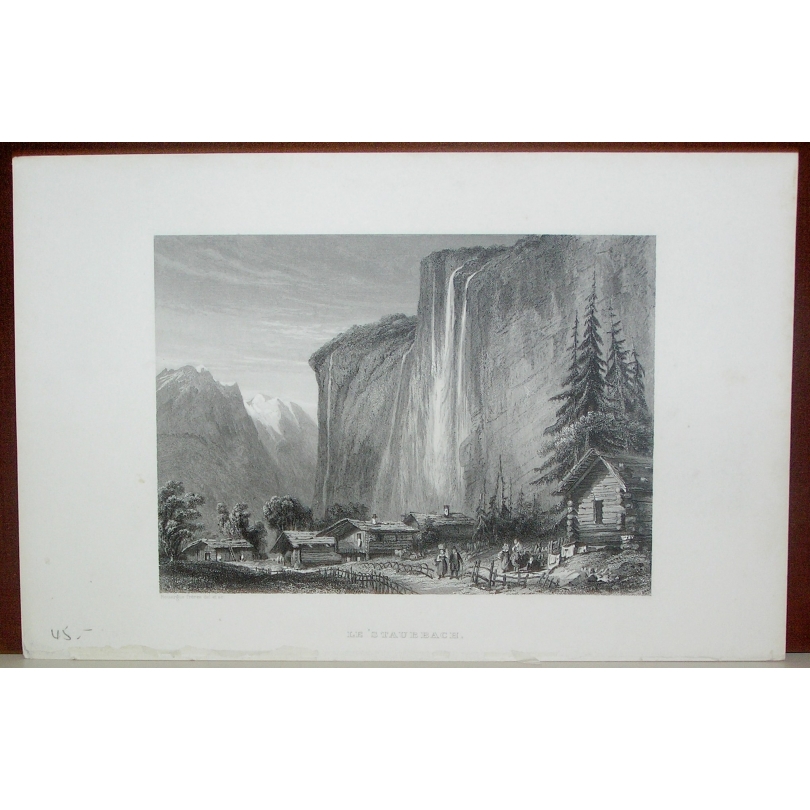 Gravure Le Staubbach de ROUARGUE