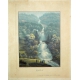 Gravure coloriée Giessbach de CORRODI