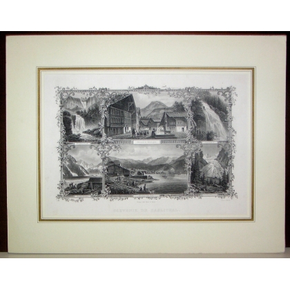 Engraving ‘Souvenir de Haslithal’ at Moinat SA – Antiques and decorative items – Engravings, lithographs