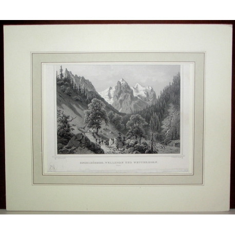 Gravure \"Engelhörner, Wellhorn\"