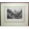 Engraving "Engelhörner, Wellhorn and  by Moinat SA  - Antiques and decorative items -  Engravings, lithographs