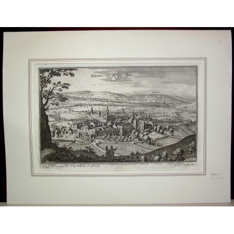 Engraving "Bienna, Biel 1654" by Moinat SA – Antiques and decorative items – Engravings, lithographs