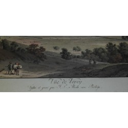 Engraving ‘View of Vevey’ by ABERLI.  at Moinat SA  – Antiques and decorative items –  Engravings, lithographs