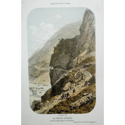 Engraving ‘La Roche Percée’ by SABATIER on Moinat SA – Antiques and decorative items – Engravings, lithographs