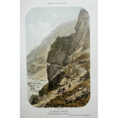 Engraving ‘La Roche Percée’ by SABATIER on Moinat SA – Antiques and decorative items – Engravings, lithographs