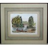 Engraving ‘Island on Lake Biel’ by Moinat SA – Antiques and decorative items – Engravings, lithographs
