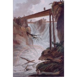 Engraving ‘Chute de la Tritt’, by DESCOURTIS.  at Moinat SA  – Antiques and decorative items –  Engravings, lithographs