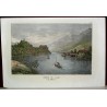 Coloured engraving ‘Sortie de L’Aar’ by Moinat SA – Antiques and decorative items – Engravings, lithographs