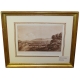 Gravure sepia "Genève" par DE BEAUMONT