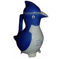 Pichet "Pingouin" bleu signé SANDOZ