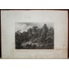Engraving ‘Ruins of Gessler Castle’ by Moinat SA – Antiques and decorative items – Engravings, lithographs