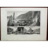 Gravure \"Die Axenstrasse, Schwyz\"
