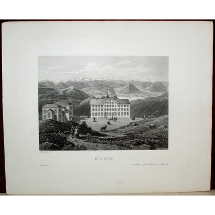 Engraving "RIGI-KULM" by HEISINGER at Moinat SA – Antiques and decorative items – Engravings, lithographs
