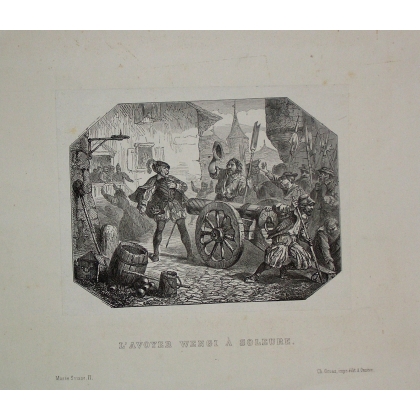 Engraving ‘The Wengi Oyster Farm in Solothurn’ by Moinat SA – Antiques and decorative items – Engravings, lithographs