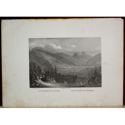 Engraving ‘The Goldau Landslide’ by RUFF, on Moinat SA – Antiques and decorative items – Engravings, lithographs