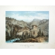 Gravure coloriée Notre Dame des