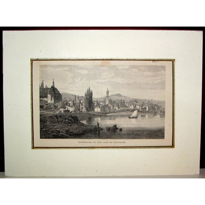 Gravure "Rorschach, on the lake of