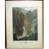 Gravure coloriée "Bains de Paeffers" de