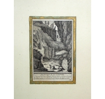 Gravure "Vue de la Source du Bain de