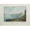 Wash print: ‘St. Goar and the fort’ by Moinat SA – Antiques and decorative items – Prints, lithographs