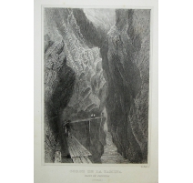 Gravure "Gorge de La Tamina" de LE PETIT