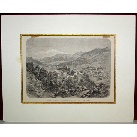 Engraving: ‘Wattwyl and the Castle of Moinat SA’ – Antiques and home décor – Engravings, lithographs