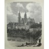 Engraving: "The Pfalz Terrace and the" by Moinat SA – Antiques and home décor – Engravings, lithographs