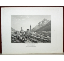 Gravure "Hospital,route de St.Gotthardt"