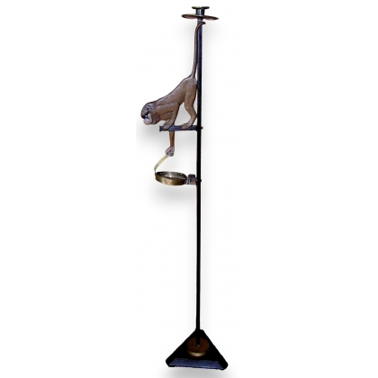  Lampadaire Art Déco "Singe" et sur  Moinat SA  - Antiquités décoration