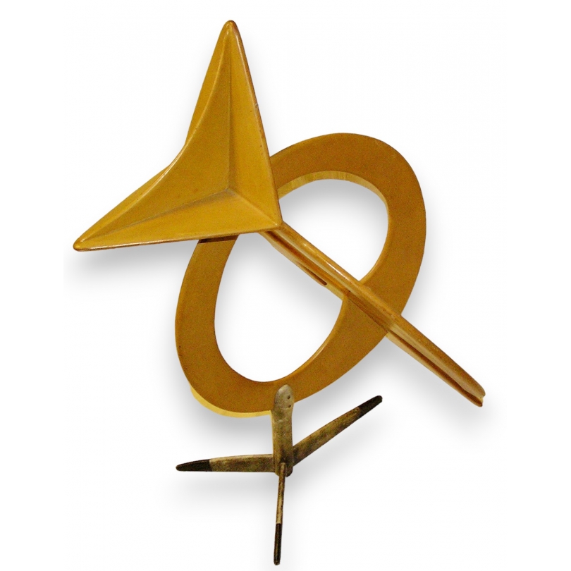 Leather sculpture ‘L’Oisillon’, signed ‘Moinat SA’ – Antiques and home décor