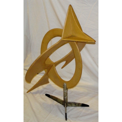 Leather sculpture ‘L’Oisillon’, signed ‘Moinat SA’ – Antiques and home décor