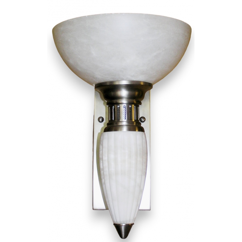 Alabaster wall light, finished by Moinat SA – Antiques and home décor