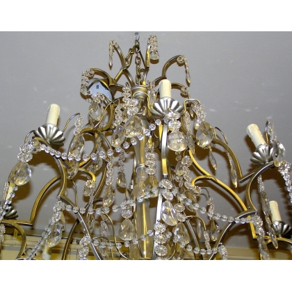 8-light crystal chandelier by Moinat SA – Antiques and home décor