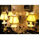 Lustre 9 lumières avec perles cristal
