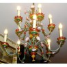 11-light painted wood and iron chandelier from Moinat SA – Antiques and home décor