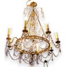 Louis XVI-style chandelier in gilded bronze at Moinat SA – Antiques and home décor