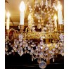 Louis XVI-style chandelier in gilded bronze at Moinat SA – Antiques and home décor