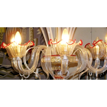 Murano glass chandelier, crystal, from Moinat SA – Antiques and home décor