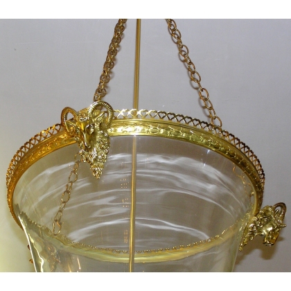  Suspension Cloche "Tête de bélier" sur  Moinat SA  - Antiquités décoration