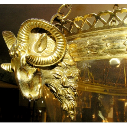  Suspension Cloche "Tête de bélier" sur  Moinat SA  - Antiquités décoration