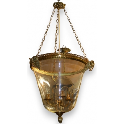  Suspension Cloche "Tête de bélier" sur  Moinat SA  - Antiquités décoration