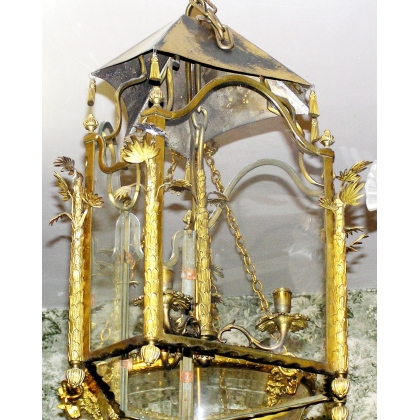 Gilded bronze hanging lantern, from  Moinat SA  - Antiques and home décor