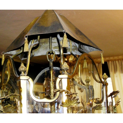 Gilded bronze hanging lantern, from  Moinat SA  - Antiques and home décor