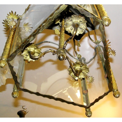 Gilded bronze hanging lantern, from  Moinat SA  - Antiques and home décor