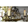 Small Dutch bronze chandelier with 4 lights at Moinat SA – Antiques and home décor