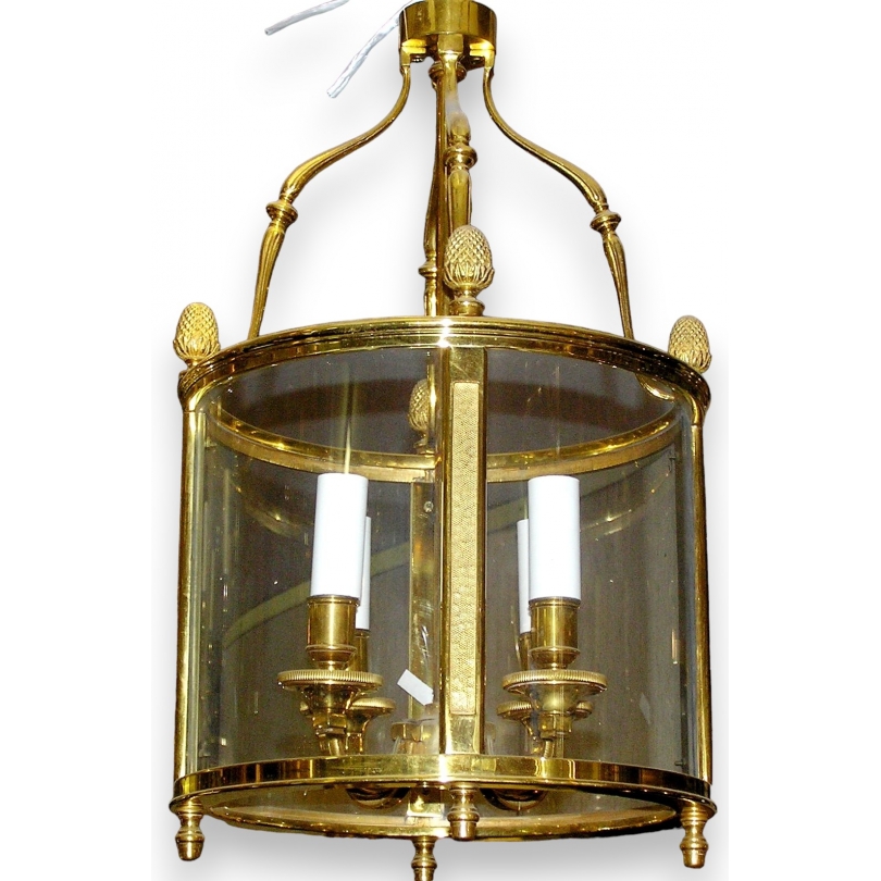 Chiselled gilded bronze hanging lantern by Moinat SA – Antiques and home décor