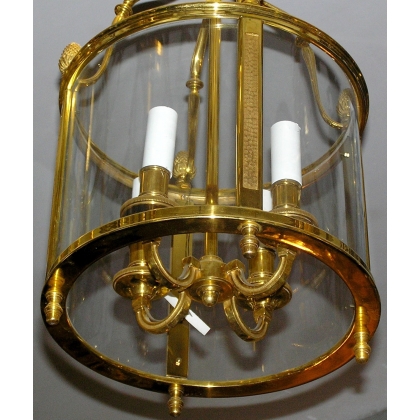 Chiselled gilded bronze hanging lantern by Moinat SA – Antiques and home décor